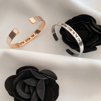 צמיד קשיח חריטה אישית לבחירה ניתן לחרוט לפי בקשה אותיות סמלים כסף אמיתי 925