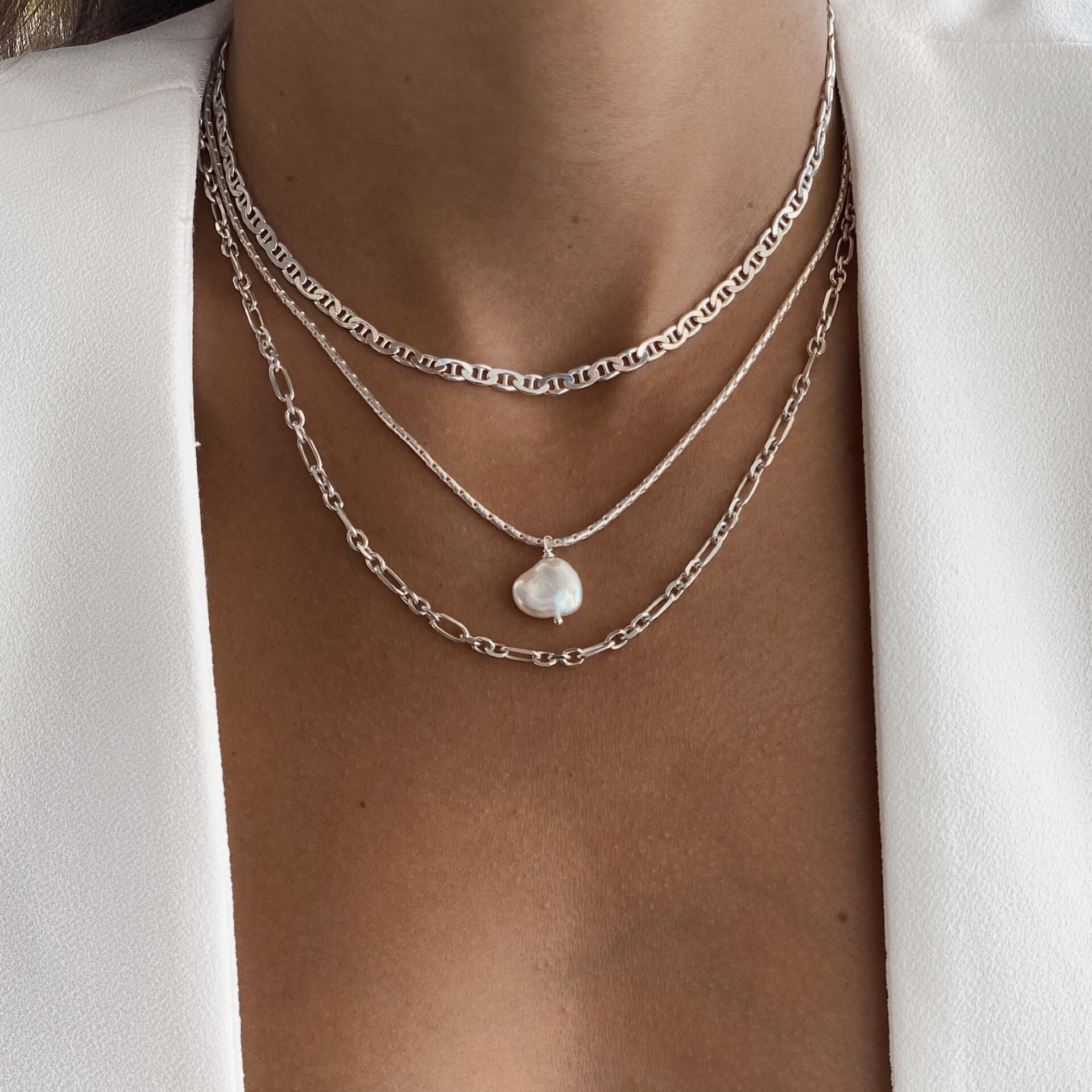 שרשרת השחלה פנינה