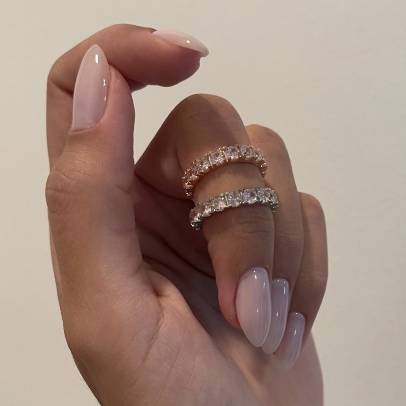 טבעת מליס משובצת