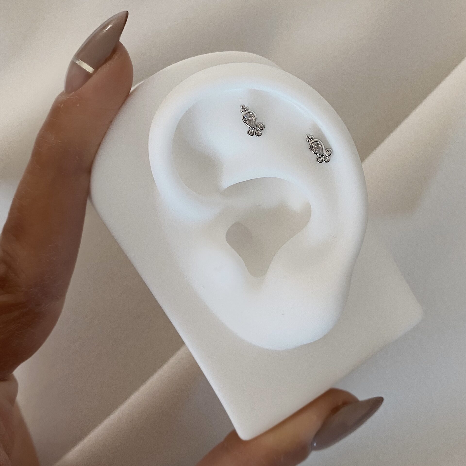 עגיל הברגה סניור כסף אמיתי 925