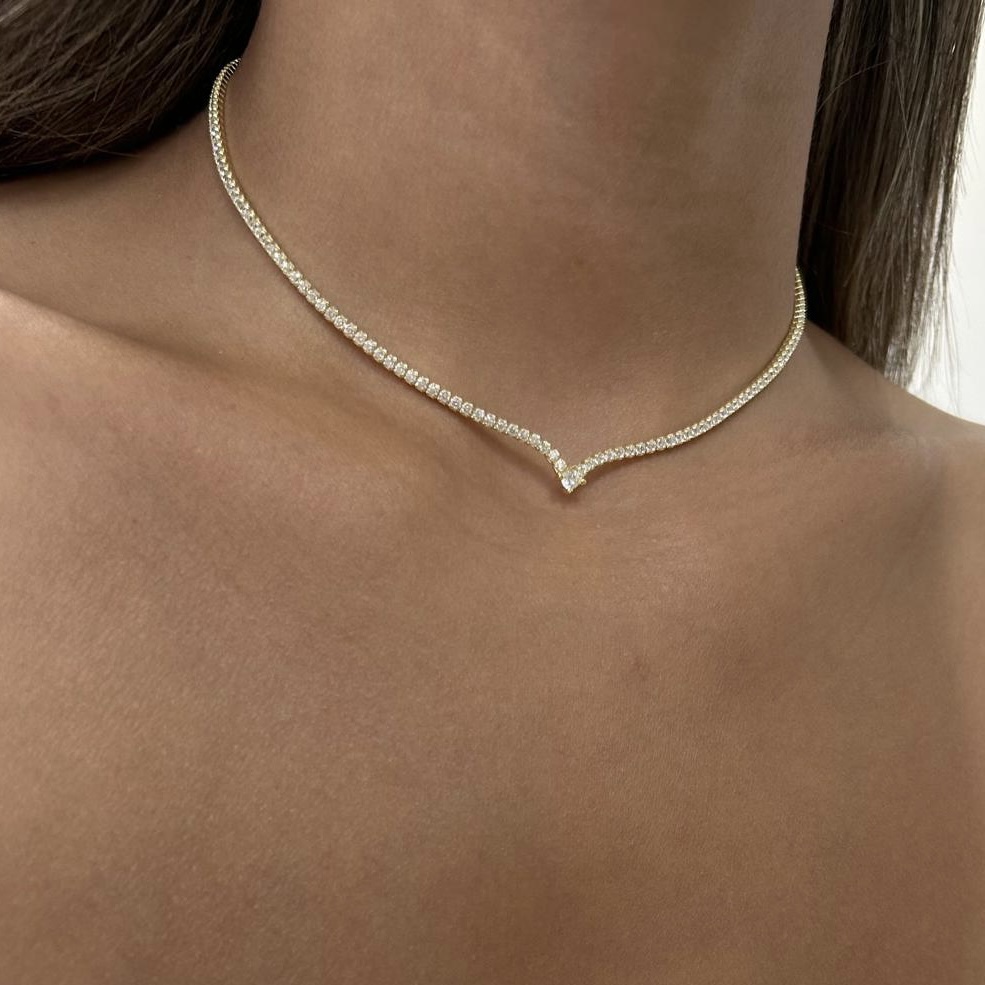 שרשרת טניס וי מיאמי