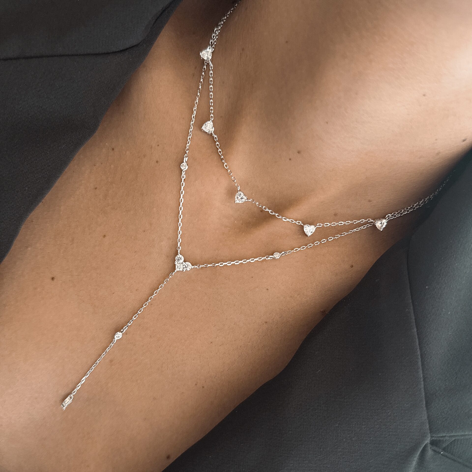 שרשרת לב עניבה