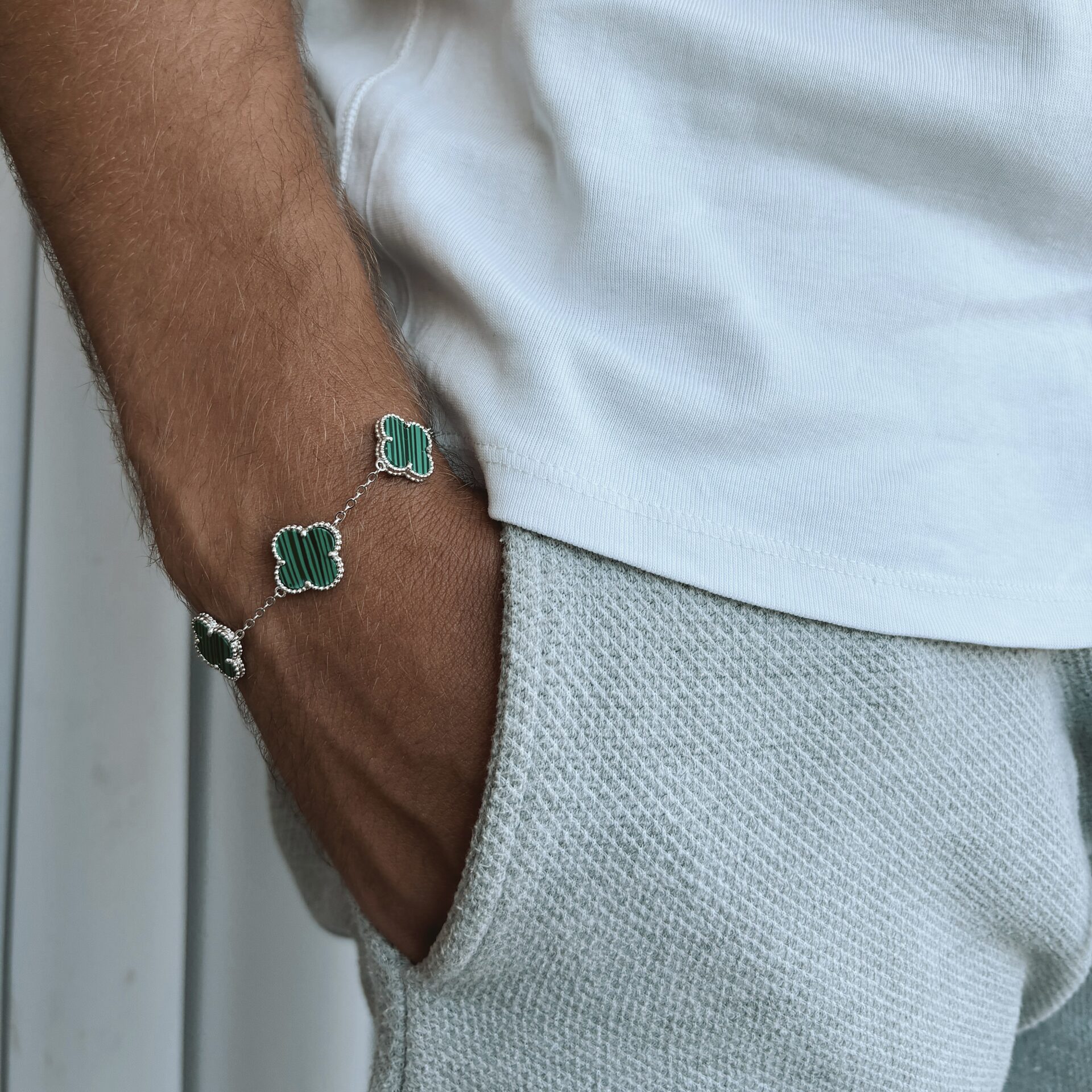 צמיד חמש תלתנים גדול