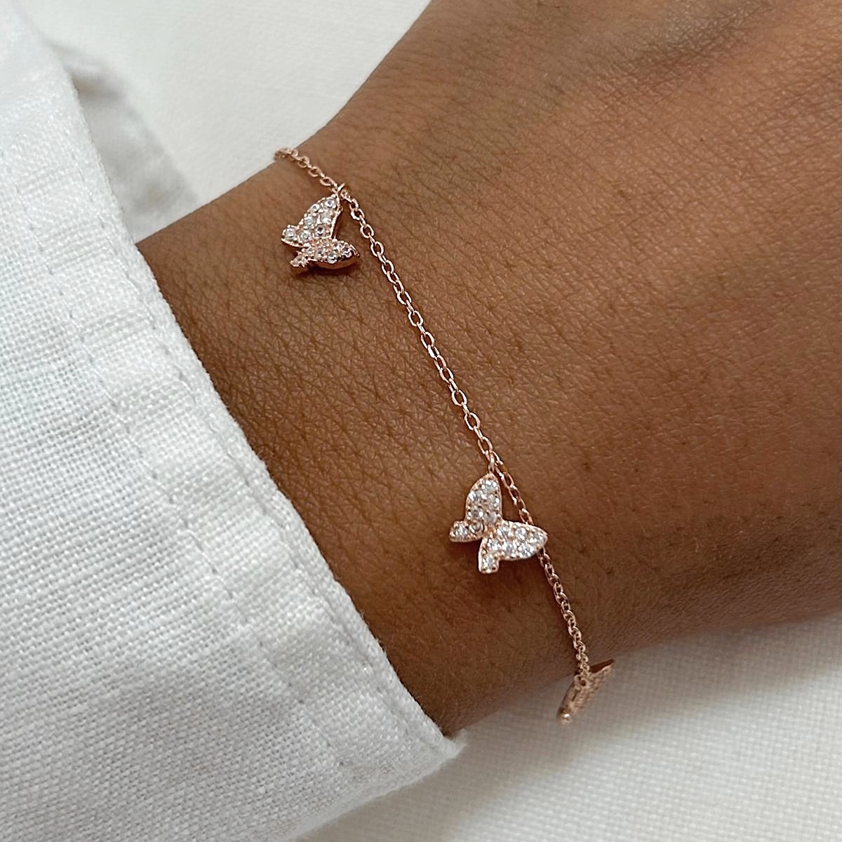 צמיד 4 פרפרים