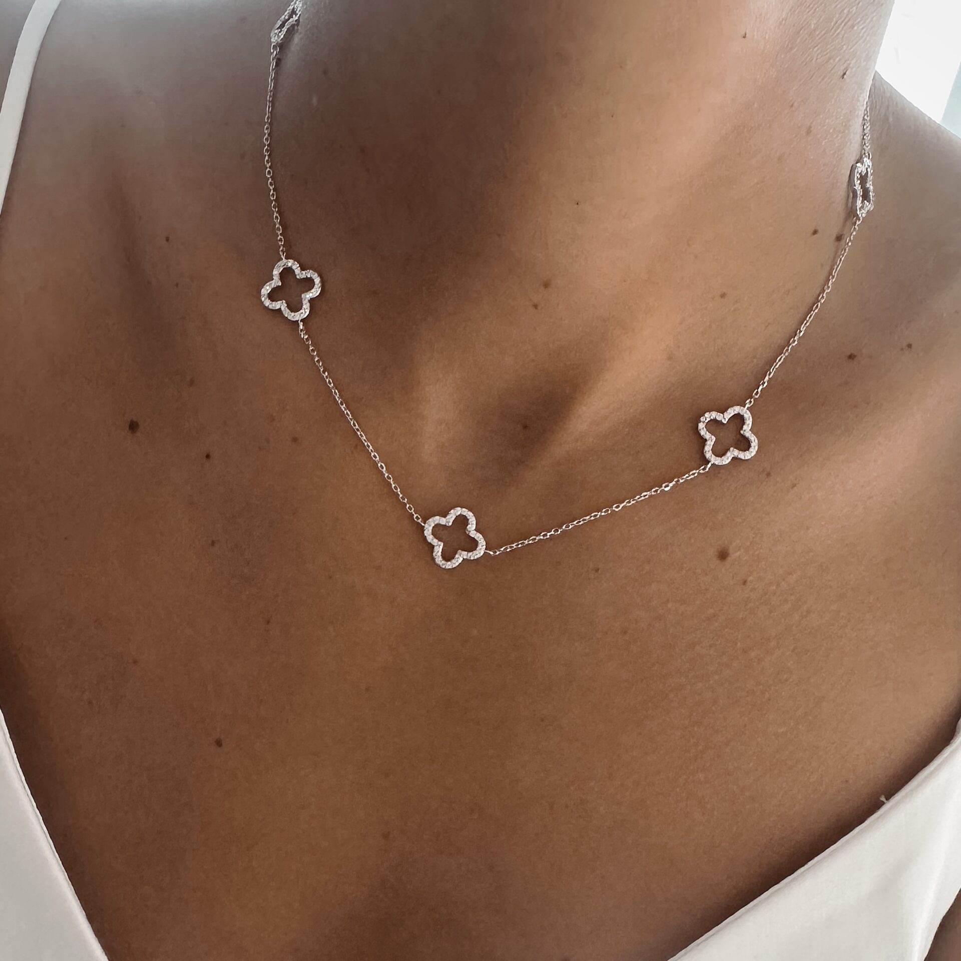 שרשרת 5 תלתלנים כסף אמיתי 925